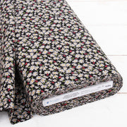 Premium Cotton Quilting Fabric Sold By The Yard - Sevenberry Collection - Black Daisy Floral - Threadart.com