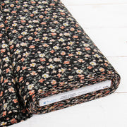 Premium Cotton Quilting Fabric Sold By The Yard - Sevenberry Collection - Black Vintage Rose - Threadart.com