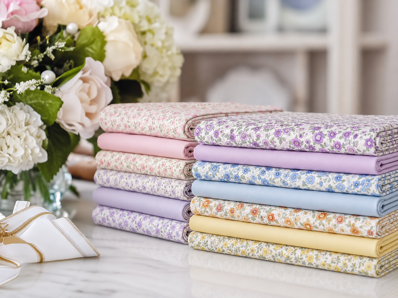 Premium Cotton Quilting Fabric Sold By The Yard - Sevenberry Collection - Black Daisy Floral