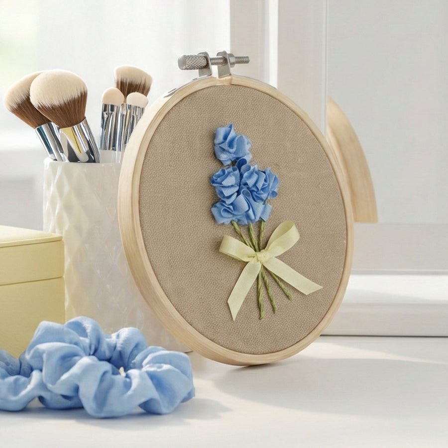 Silk Ribbon By the Spool in use