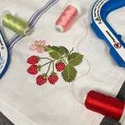 Strawberries on the Vine Embroidery Design Instant Download - Multiple Sizes - 8 Formats - Threadart.com