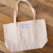 Personalized Tote Bag - Embroidered With Name or Word - Threadart.com