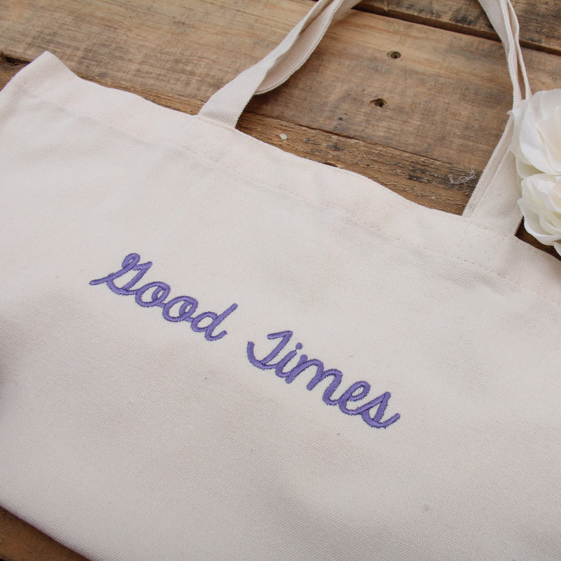 Personalized Tote Bag  - Embroidered With Name or Words - Threadart.com