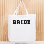 Personalized Beach Tote Bags - Custom Varsity Chenille Letters - Threadart.com