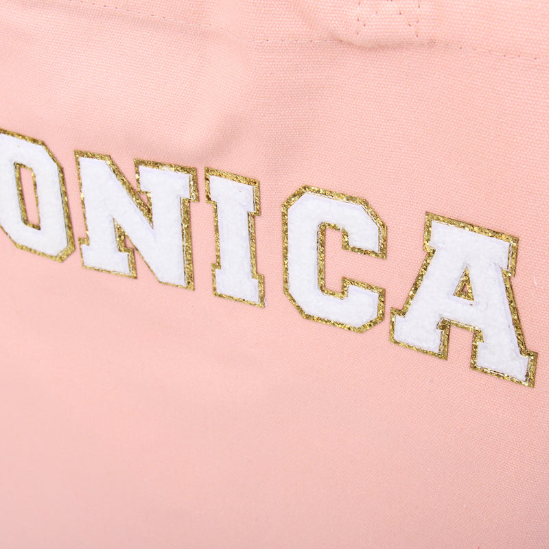 Personalized Canvas Tote Bags - Custom Varsity Chenille Letters - Threadart.com