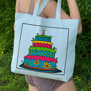 Color Your Own Tote Bag - Cake Design (Without Markers) - Threadart.com