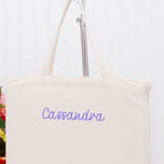 Personalized Tote Bag  - Embroidered With Name or Words - Threadart.com