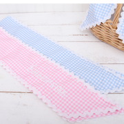 Personalized Easter Wreath Sash or Basket Bow - Embroidered Pink or Blue - Threadart.com