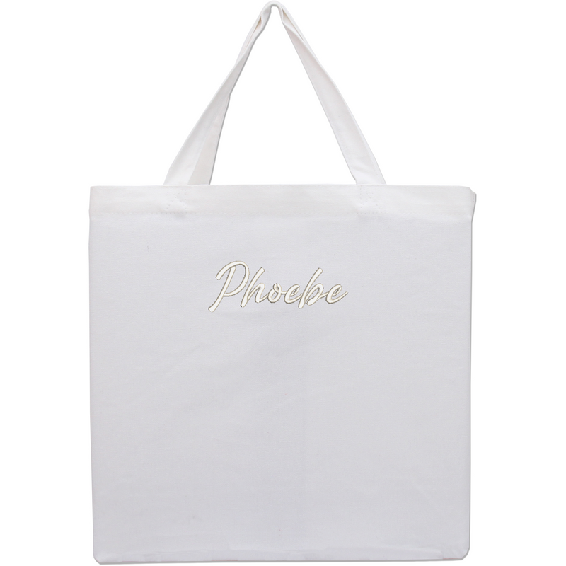 Personalized Tote Bag  - Embroidered With Name or Words - Threadart.com