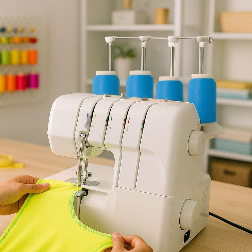 Wooly Nylon Thread in use