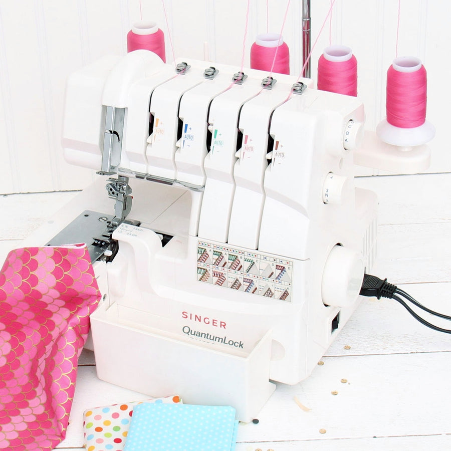 Wooly Nylon Thread in use