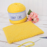 Chunky Yarn Big Cake - Yellow, 300g (316 Yards) – Thick Super Bulky #6 - Threadart.com