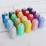 20 Colors of Polyester Embroidery Thread Set - Fresh Colors - Threadart.com