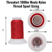 40 Colors of Wooly Nylon Thread Set - 1000 Meter Spools - Threadart.com