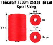 Cotton Quilting Thread Set - 4 Red Tones - 1000 Meters - Threadart.com