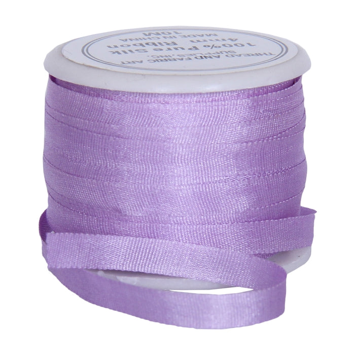 Silk Ribbon 4mm Lt Purple  x 10 Meters No. 574 - Threadart.com