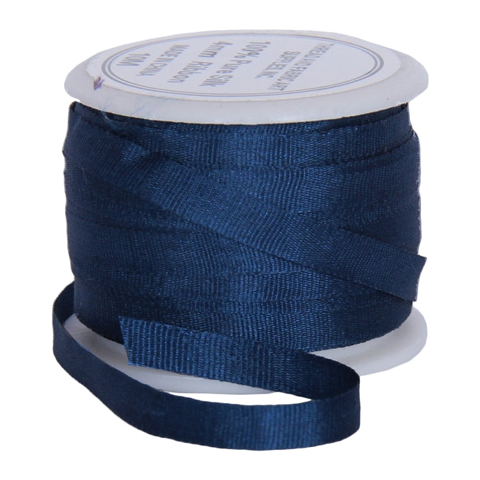 Silk Ribbon 4mm Navy x 10 Meters No. 590 - Threadart.com