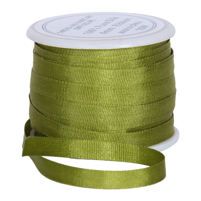4mm Silk Ribbon - Avocado - 10 Meters - For Embroidery — Threadart.com