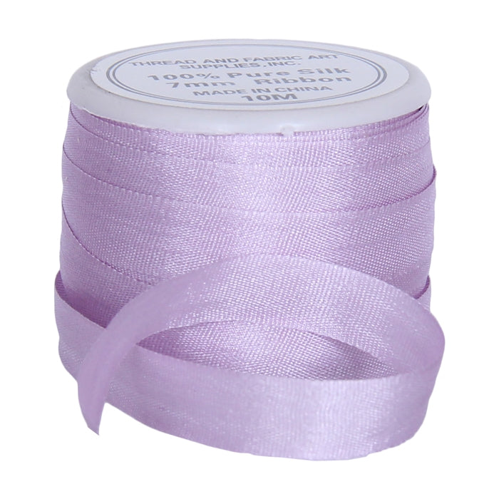 Silk Ribbon 7mm Pale Lavender x 10 Meters No. 024 - Threadart.com