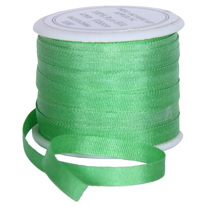 Silk Ribbon 4mm Kiwi  x 10 Meters No. 706 - Threadart.com