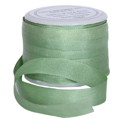 Silk Ribbon 7mm Nile Green x 10 Meters No. 240 - Threadart.com