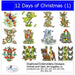 Machine Embroidery Designs - 12 Days of Christmas(1) - Threadart.com