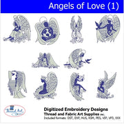 Machine Embroidery Designs - Angels of Love(1) - Threadart.com