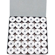 Prewound Embroidery Bobbins - 144 Count Per Box - Black Cardboard Sided - L Style - Threadart.com