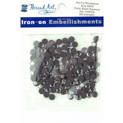 Hot Fix Rhinestones - SS30 - Black Diamond - 144 stones - Threadart.com