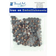 Hot Fix Rhinestones - SS30 - Brown - 144 stones - Threadart.com