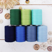 Cotton Quilting Thread Set - 7 Ocean Tones - 1000 Meters - Threadart.com