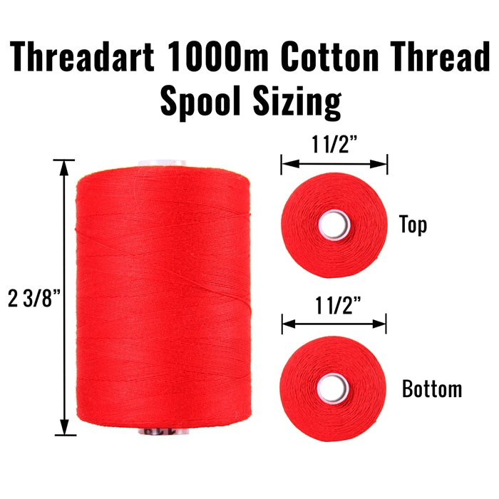 Cotton Quilting Thread Set - 7 Garden Tones - 1000 Meters - Threadart.com