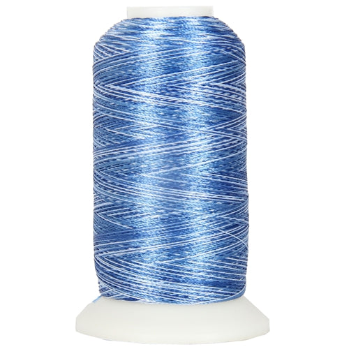 Multicolor Polyester Embroidery Thread No. 1 - Variegated Denim - Threadart.com