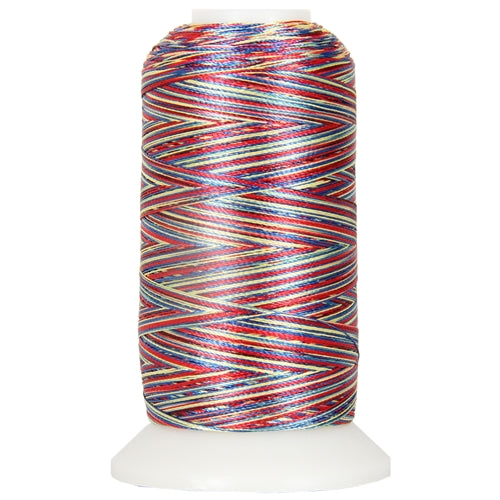 Multicolor Variegated Polyester Embroidery Thread No. 12 - Variegated Tapestry - Threadart.com