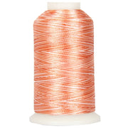 Multicolor Polyester Embroidery Thread No. 16 - Variegated Peaches - Threadart.com
