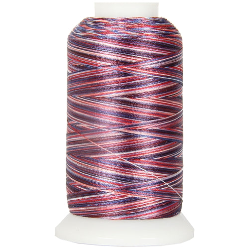 Multicolor Polyester Embroidery Thread No. 2 - Variegated Patriotic - Threadart.com