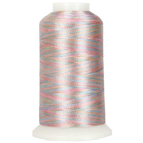 Multicolor Polyester Embroidery Thread No. 21 - Variegated Rainbow