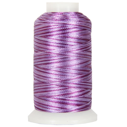Multicolor Polyester Embroidery Thread No. 9 - Variegated Violets - Threadart.com