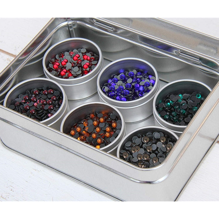 Hot Fix Rhinestone Set In 6 Royal Colors - SS20 - Threadart.com