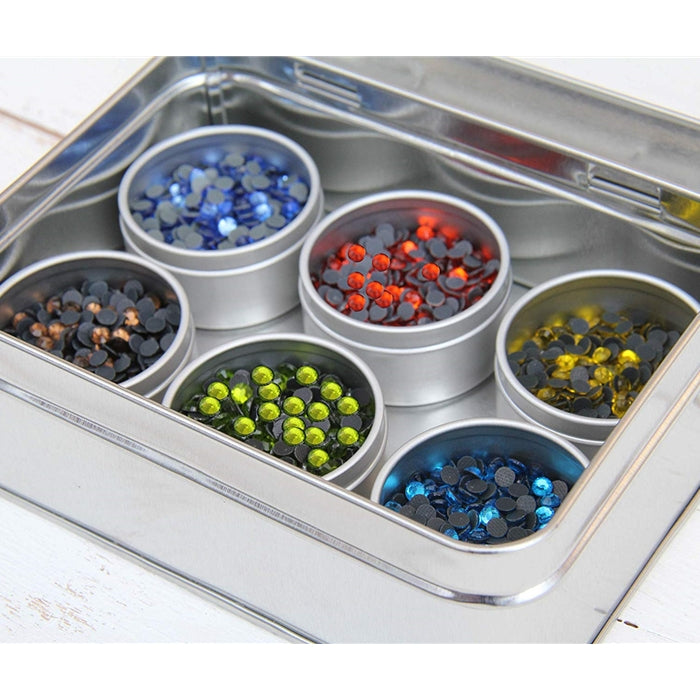Hot Fix Rhinestone Set In 6 Tropical Colors - SS20 - Threadart.com