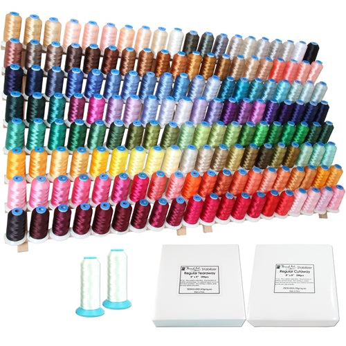 160 Color Embroidery Machine Starter Bundle With Stabilizer & Bobbins - Threadart.com