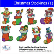 Machine Embroidery Designs - Christmas Stockings(1) - Threadart.com