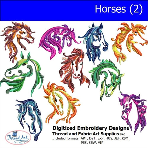 Machine Embroidery Designs - Horses(2) - Threadart.com