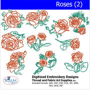 Machine Embroidery Designs - Roses (2) - Threadart.com