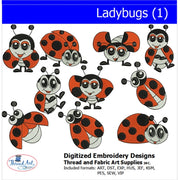 Machine Embroidery Designs - Ladybugs (1) - Threadart.com