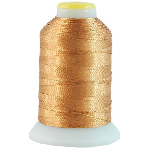 Metallic Thread - No. L14 - Light Brass - 500 Meter Cones - Threadart.com