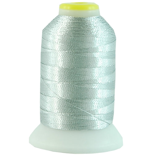 Metallic Thread - No. L2 - Silver - 500 Meter Cones - Threadart.com