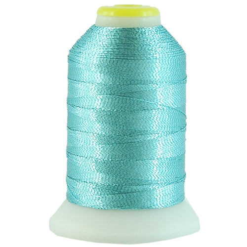 Metallic Thread - No. L68 - Light Blue - 500 Meter Cones — Threadart.com