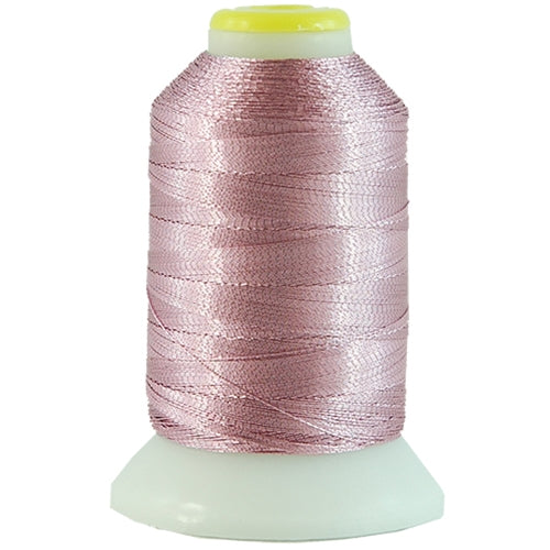 Metallic Thread - No. L42 - Light Pink - 500 Meter Cones - Threadart.com