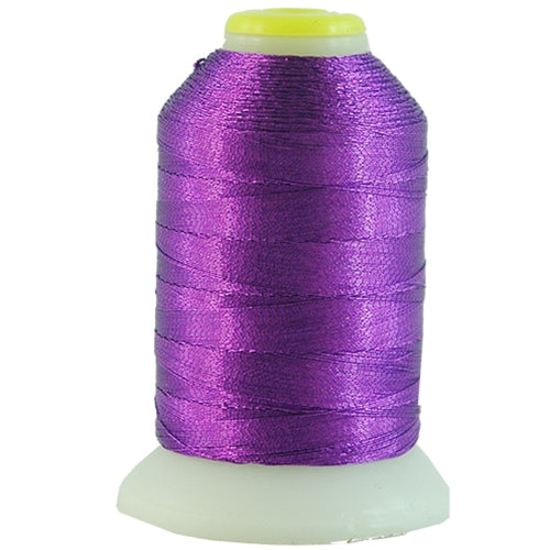 Metallic Thread - No. L58 - Purple - 500 Meter Cones - Threadart.com